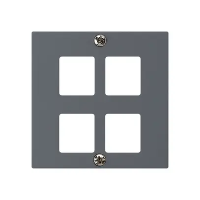 Kit frontal ENC HMS kallysto A pour 4 modules anthracite 