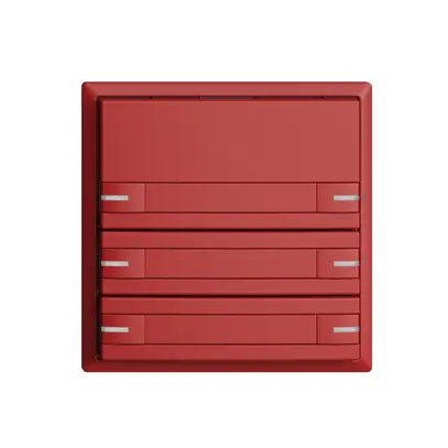 Poussoir ENC KNX 6× EDIZIOdue berry RGB avec LED avec insert papier 