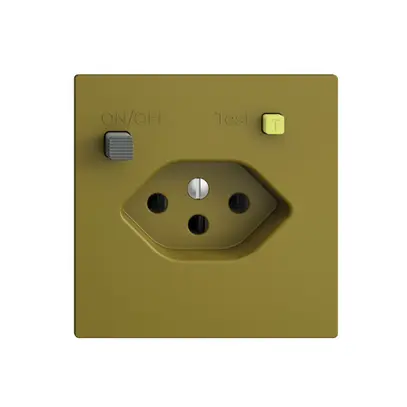 Prise ENC EDIZIOdue T13 FI 30mA F, olive 