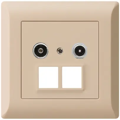 Prise multimédia ENC kallysto.line R/TV 11dB 2GHz beige 