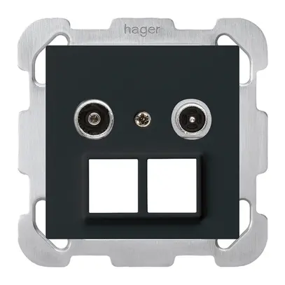 Presa multimedia INC kallysto R/TV montaggio B 14dB 2GHz nero 