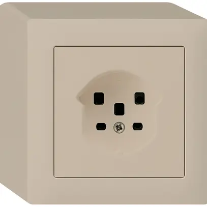 Prise AP kallysto T25 beige bornes à vis 