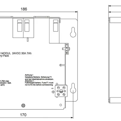 Modulo di batteria 7Ah 15…40A 