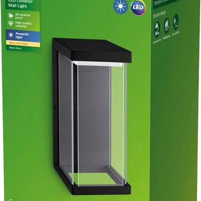 Applique LED Philips Kyrie 12W 1500lm 827 IP44 nero 