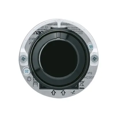 Variateur universel basico coupure de phase ascendante avec LED noir 