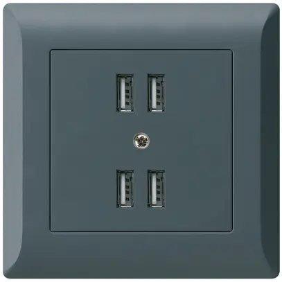 Presa INC 4×USB kallysto.line 2400mA antracite 