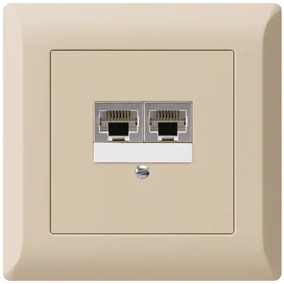 Scatola INC kallysto.line 2×RJ45s separato beige 