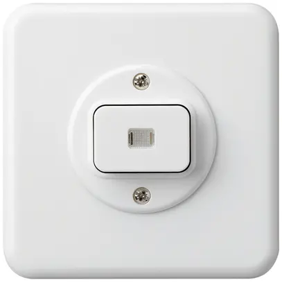 Interrupteur lumineux ENC basico 3/2 blanc 