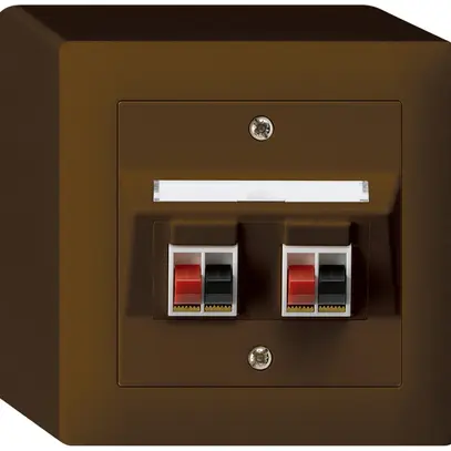 Presa AP audio kallysto 2×marrone morsetto per 2 altoparlante 