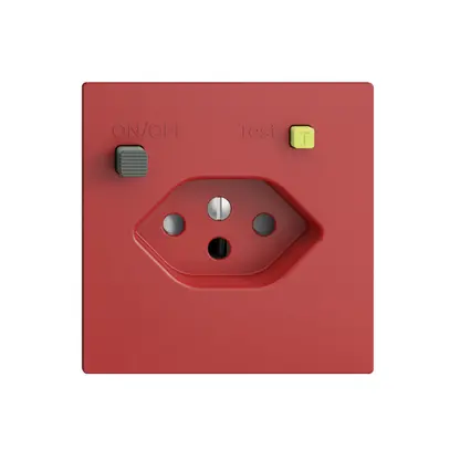 UP-Steckdose EDIZIOdue T13 FI 30mA F, shutter, berry 