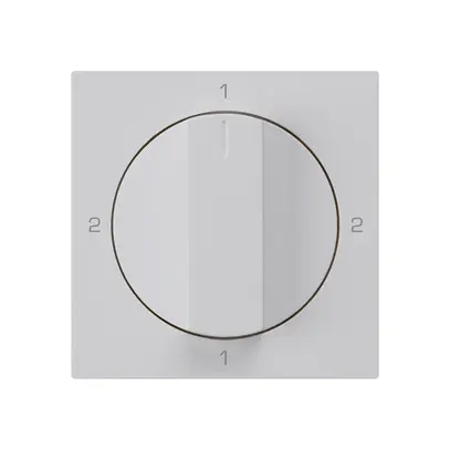 Kit frontale per interruttore rotativo S3 60×60mm kallysto 2-1-2-1 grigio chiaro 