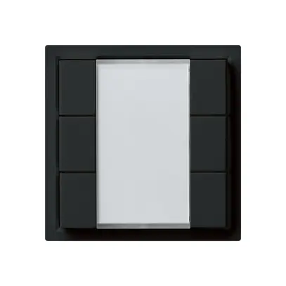 Pulsante multifunzionale INC KNX kallysto sestuplo nero 