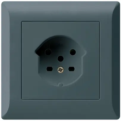 Prise ENC kallysto.line T15 anthracite bornes à vis 