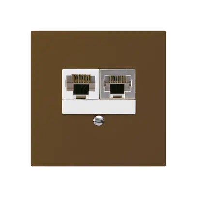 Scatola INC kallysto 2×RJ45s+u separato marrone 