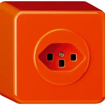 Prise AP basico type 23 orange bornes à enf. 