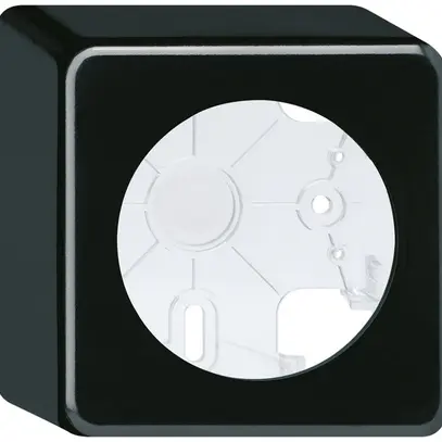 Boîtier AP basico noir h=54mm Ø58mm 