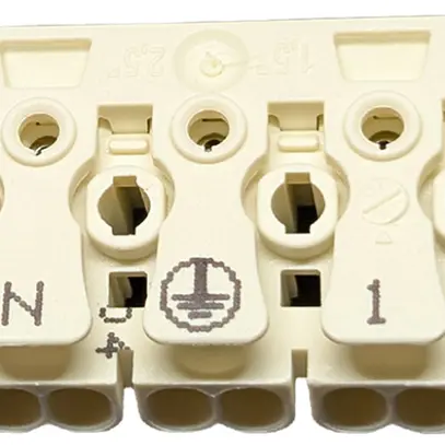 Borne de connexion 5P 0.5…2.5mm² leviers de commande mise à terre enfichable bc 