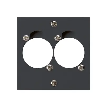 UP-Montageset für 2 XLR schwarz kallysto 