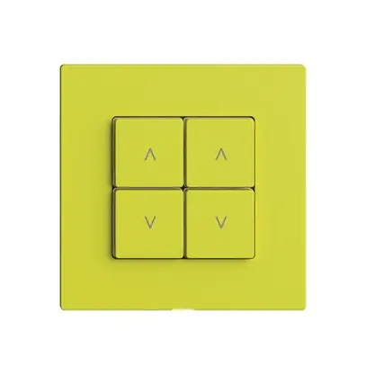 Interrupteur stores 2K/4T Edue Wiser lemon 