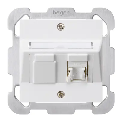 Prise ENC kallysto B cat.5e 1RJ45/u blanc 