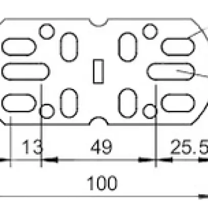 Raccordo Bettermann 110×46mm per canale piccolo AZK 