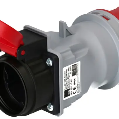 Spina d'adattazione MH spina CEE 16A/presa tipo 25 rosso 400V 16A IP44/IP55 