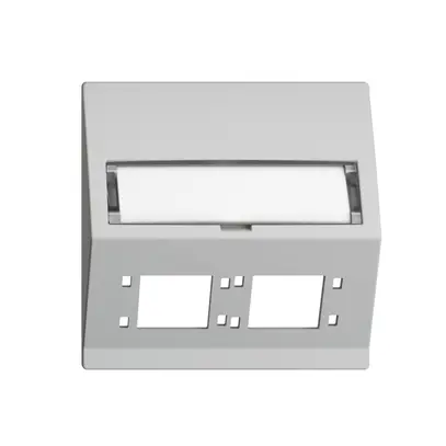 Kit montaggio INS EDIZIOdue F uscita obliqua 2×R&M cat.6A/LC speciale, grc 