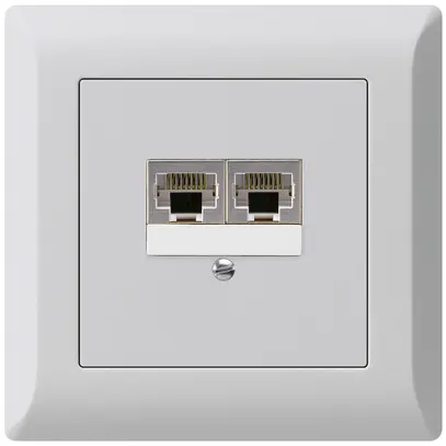 Scatola INC kallysto.line 2×RJ45s separato grigio chiaro 
