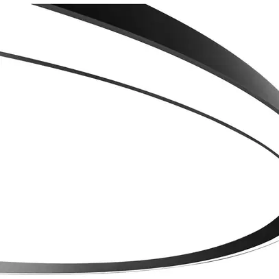 Lampada sospesa LED Sylvania Nilo 88W 9570lm 840 DALI EM Ø1200mm nero 