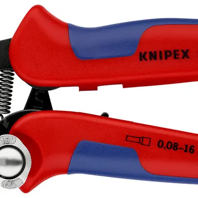 Pince à sertir KNIPEX auto-ajustable pour embouts 180mm 