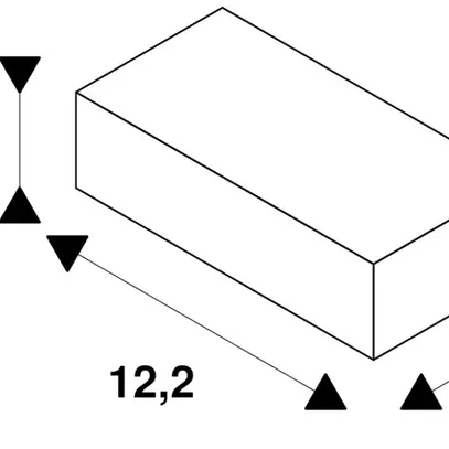 Alimentazione laterale SLV per binario cond.INS EUTRAC 3f, PE a sinistra, bianco 