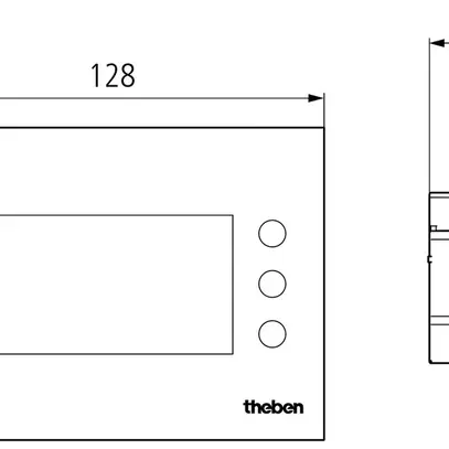 Thermostat d'ambiance pour une pièce AP KNX Theben VARIA 826 S blanc 