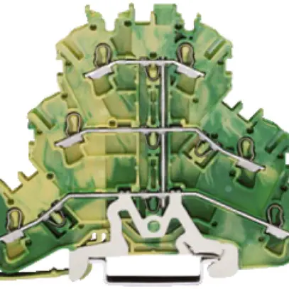 Morsetto 3 piani WAGO TOPJOB S 2.5mm² PE verde/giallo WAGO 