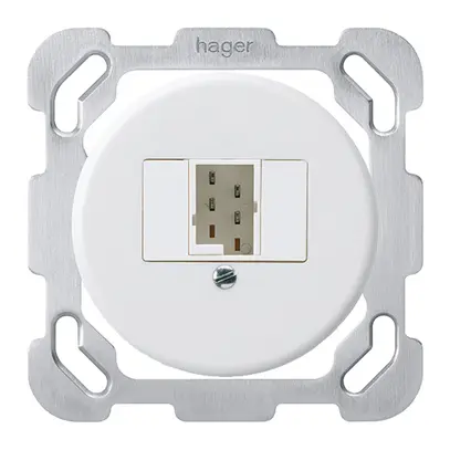 Insert pour boîte ENC basico 1×TT83 avec plaque de fixation blanc 