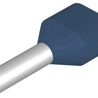 Embout de câble jumelé Weidmüller H isolé 2×2.5mm² 10mm bleu DIN en vrac 