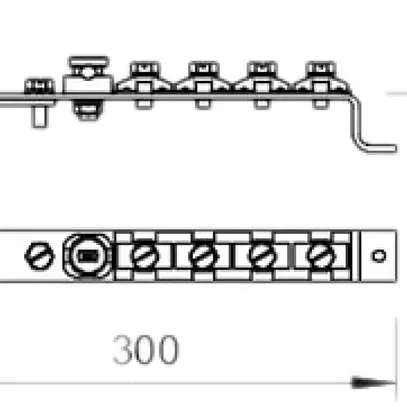 Barre compensation de potentiel Bettermann 300mm 