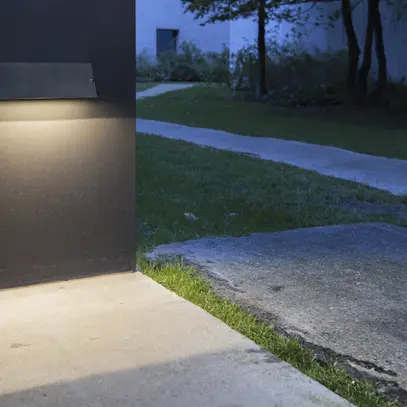 Applique LED SLV PEMA 14W 1420lm 3000/4000K IP65 280×100×90mm noir 