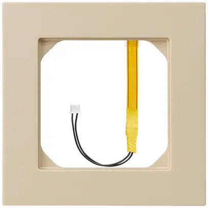 Telaio di copertura kallysto.pro 1×1 beige per illuminazione angolo blu 