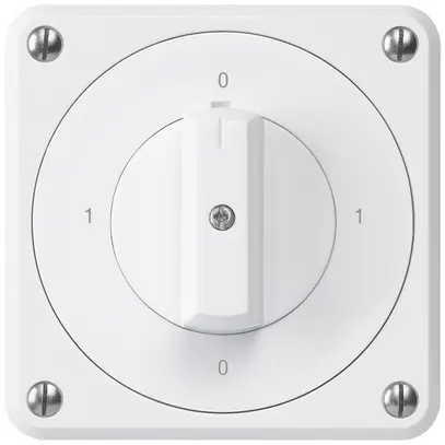Interrupteur rotatif ENC robusto IP55 schéma 0/1P blanc 
