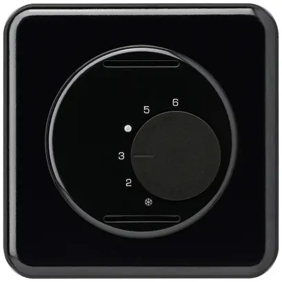 UP-Frontset basico schwarz für Raumthermostat ohne Schalter 