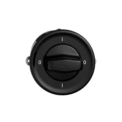 Interrupteur rotatif STANDARDdue 0/1L noir, avec manette 