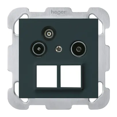 Prise pour antenne ENC R/TV/données kallysto HMS B 2GHz 10.5db noir 