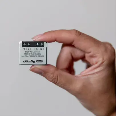 Shelly PM Gen3 Energiemessgerät, 2 Stück WiFi-Energy Meter,  Bluetooth 