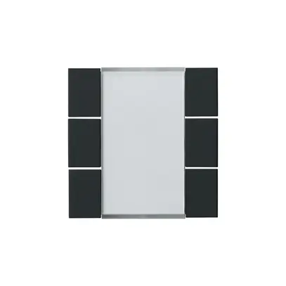 Kit frontal Hager kallysto 6×KNX noir 