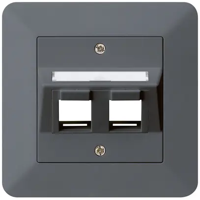 Kit de montage ENC kallysto.trend 2×Keystone anthracite 