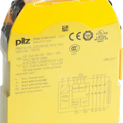 Not-Halt Schaltgerät, Schutztürwächter PNOZ s4 48-240VACDC 3 n/o 1 n/c 