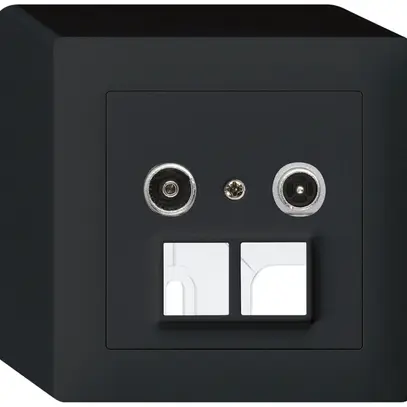 Prise multimédia AP kallysto R/TV 11dB 2GHz noir 