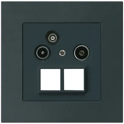 Prise pour antenne ENC R/TV/données kallysto.pro HMS 2GHz 11db noir 