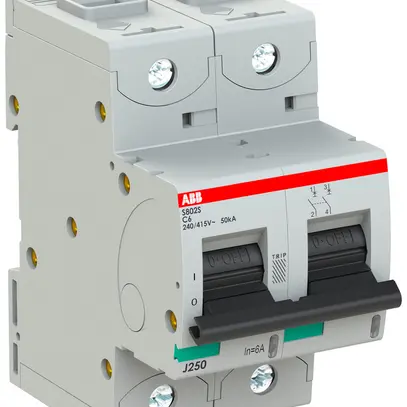Disgiuntore ABB S802S-C6 2P 400V C-6A 50kA 3UM 