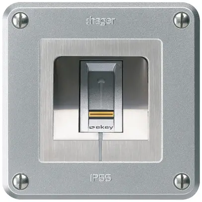 Lecteur d'empreintes digitales NUP Hager ekey RFID robusto C aluminium 